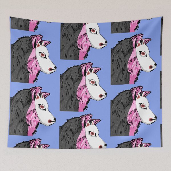 Item preview, Pink & Black Wolf in Mask - Digital Art designed and sold by Twaingrant.