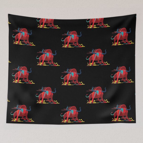 Item preview, Angry Scary Redbull Design designed and sold by zoripet Store.