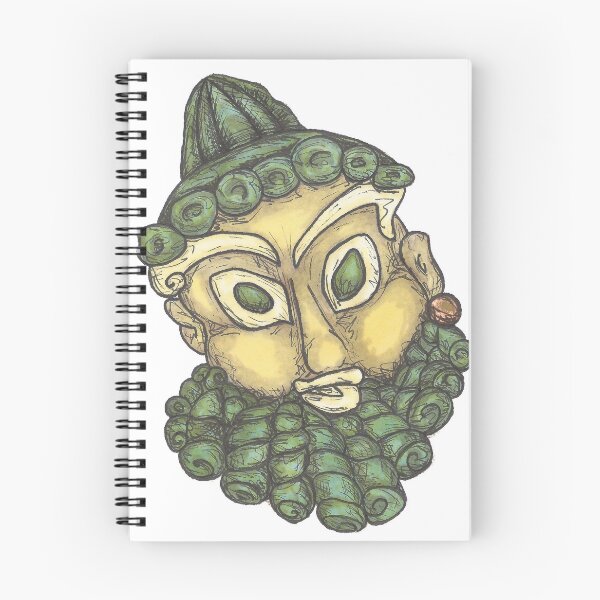Item preview, Cara verde con barba designed and sold by ArtyArtefacts.