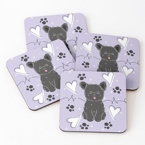 Item preview,  LOVE Black Pomapoo Pomerenian Poodle Mix designed and sold by Lulupainting.