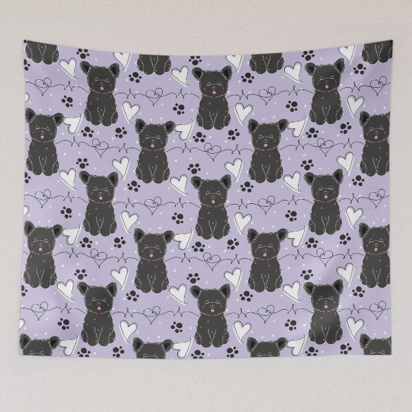 Item preview,  LOVE Black Pomapoo Pomerenian Poodle Mix designed and sold by Lulupainting.