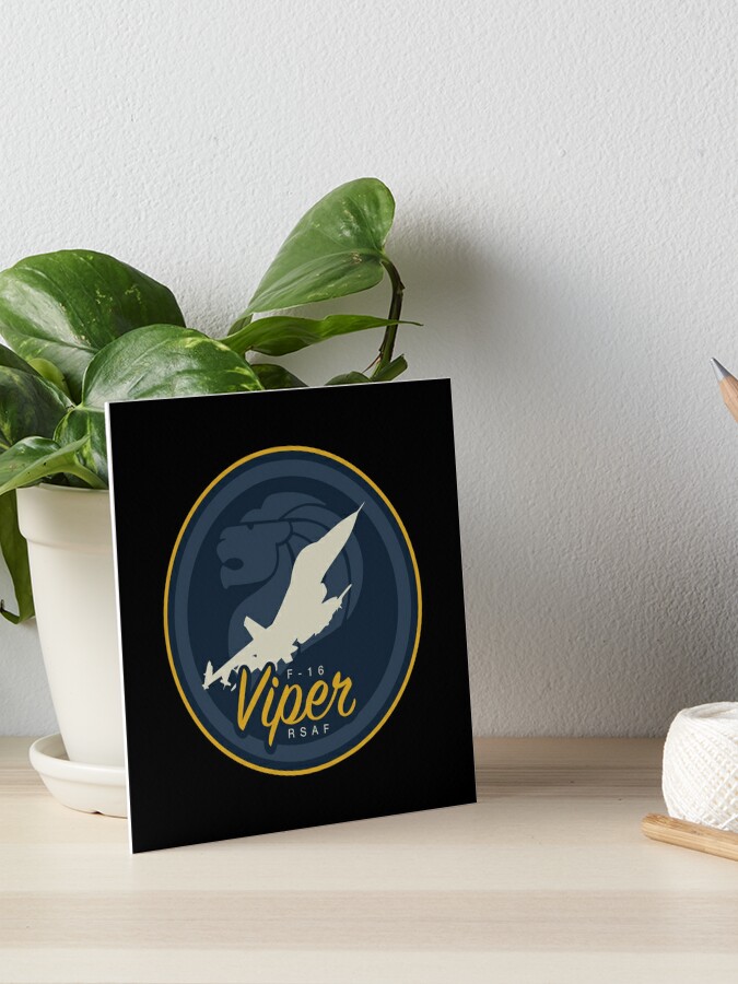 Singapore F-16 Viper Patch Art Board Print for Sale by