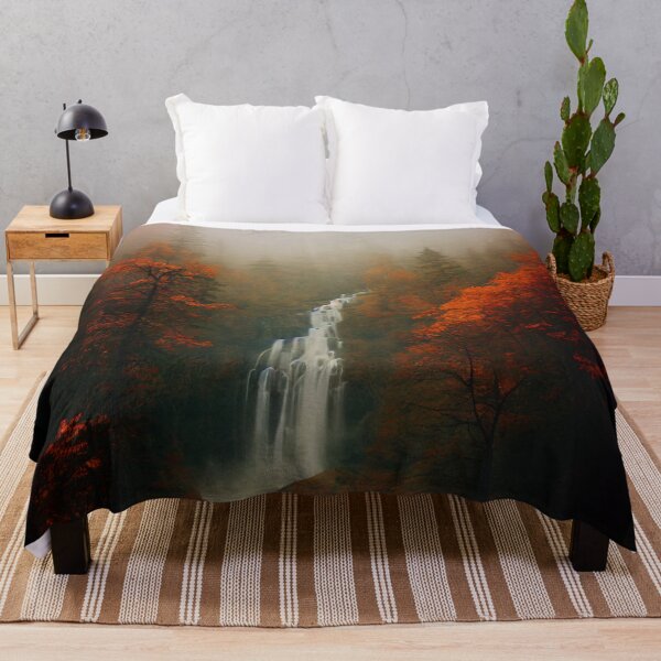 Item preview, Liminal October - Misty Forest Waterfall designed and sold by AuroraAndsten.