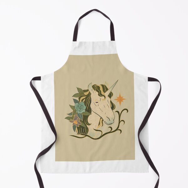Item preview, Fairy magical vintage Unicorn with flowers and star designed and sold by Daisy Carnival.