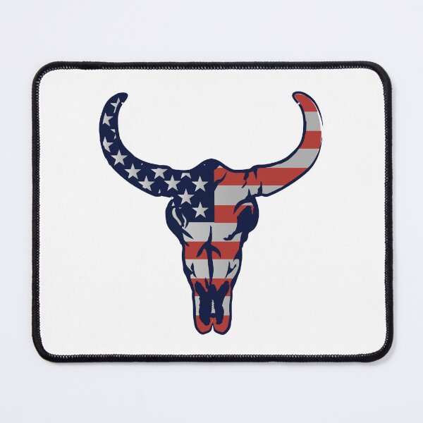 Item preview, Scary American Bull Skull Graphic Design designed and sold by zoripet Store.
