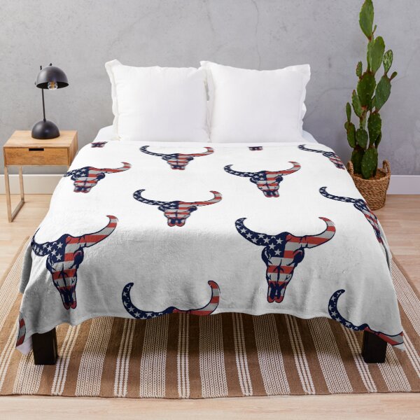 Item preview, Scary American Bull Skull Graphic Design designed and sold by zoripet Store.