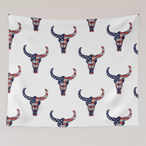 Item preview, Scary American Bull Skull Graphic Design designed and sold by zoripet Store.