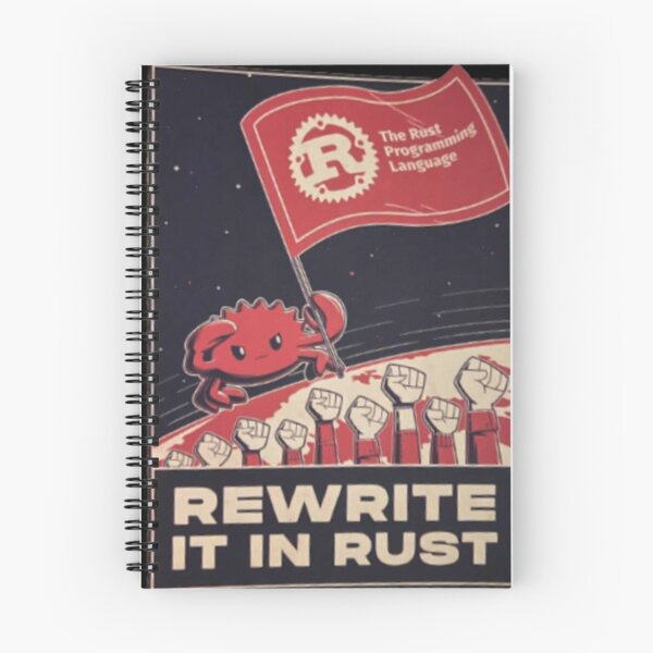 Item preview, rewrite it in rust the rust programming language designed and sold by MORGHANHENNESSY.