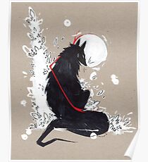 BLACK WOLF RIBBONS Poster