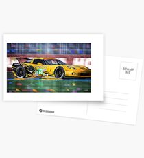 Chevrolet Corvette C6R GTE Pro Le Mans 24 2012 Postcards