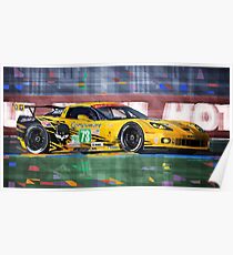 Chevrolet Corvette C6R GTE Pro Le Mans 24 2012 Poster