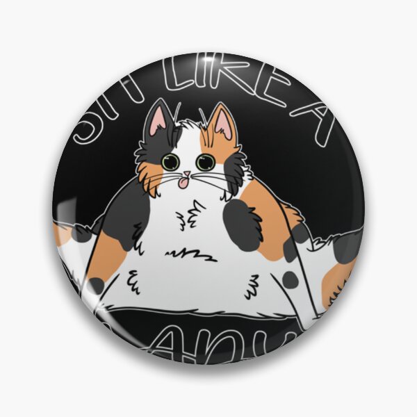 Item preview, Sit Like A Lady Floofy Calico Cat Funny designed and sold by MORGHANHENNESSY.
