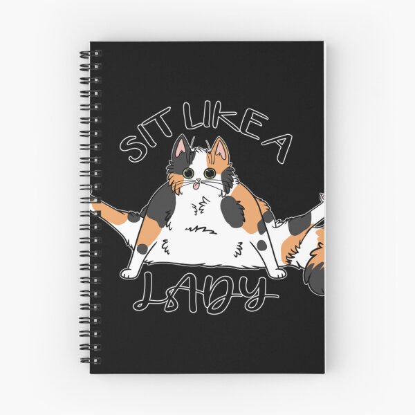 Item preview, Sit Like A Lady Floofy Calico Cat Funny designed and sold by MORGHANHENNESSY.