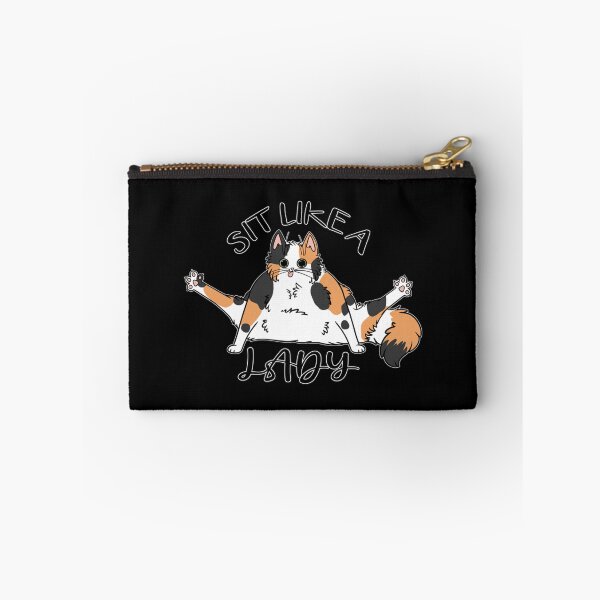 Item preview, Sit Like A Lady Floofy Calico Cat Funny designed and sold by MORGHANHENNESSY.
