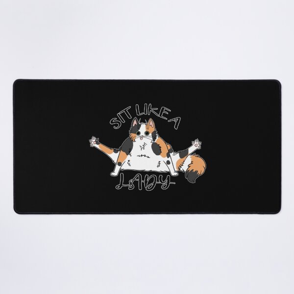 Item preview, Sit Like A Lady Floofy Calico Cat Funny designed and sold by MORGHANHENNESSY.