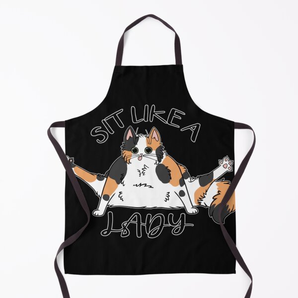 Item preview, Sit Like A Lady Floofy Calico Cat Funny designed and sold by MORGHANHENNESSY.