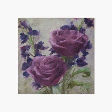 Redeemed • Floral Painting by Rebecca Finch Art Board Print