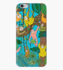 Happy Sloths Jungle iPhone Case