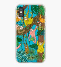 Glücklicher Faultier-Dschungel iPhone-Hülle & Cover