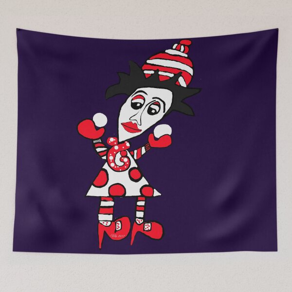 Item preview, Marionette in Red and White designed and sold by Maureen Zaharie.