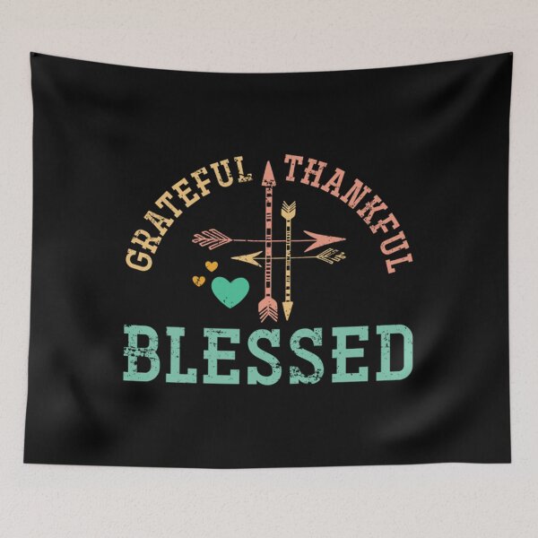 Item preview, Grateful Thankful Blessed Thanksgiving designed and sold by r7zkmartha.