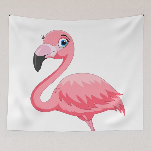 Item preview, Cartoon pink flamingo designed and sold by cleaporter.