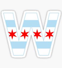 Fly the W - Chicago Win Flag Sticker