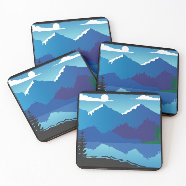 Item preview, Nature in the square mountains and lakes designed and sold by HarriPaloma.