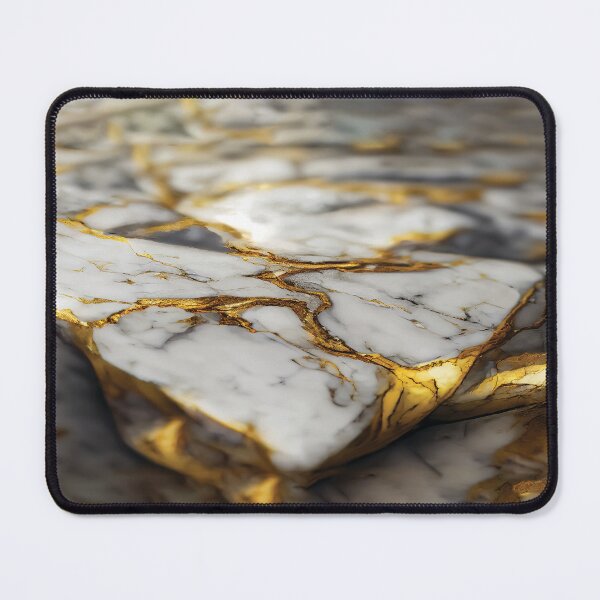Item preview, White and Gold Marble Luxury designed and sold by taogiauco.