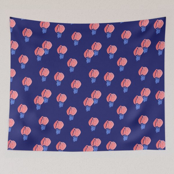Item preview, Air Balloon Pattern on Midnight Blue designed and sold by Elena Simonova.