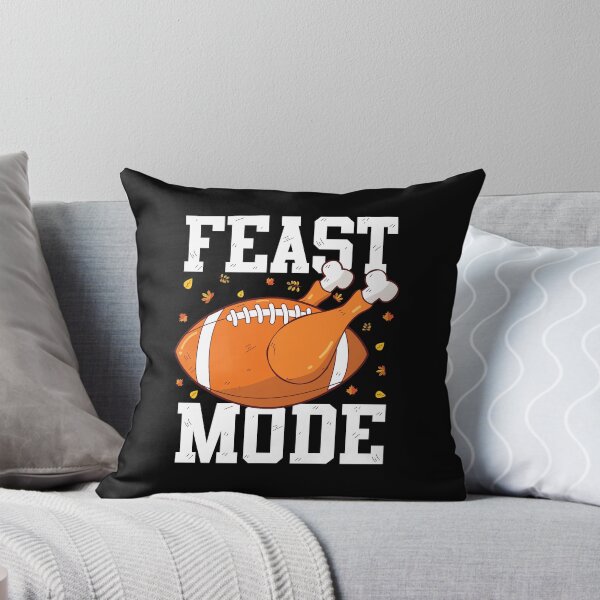 Item preview, Feast Mode Funny Thanksgiving Turkey Lover Football Fan designed and sold by GravitiTees.