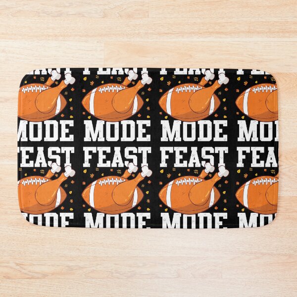 Item preview, Feast Mode Funny Thanksgiving Turkey Lover Football Fan designed and sold by GravitiTees.