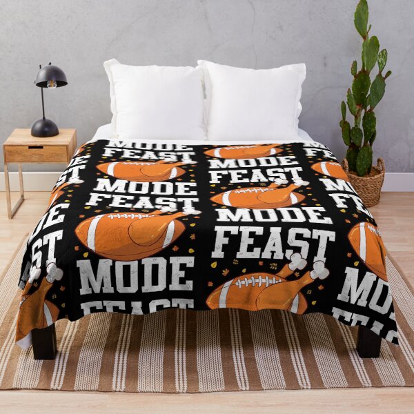 Item preview, Feast Mode Funny Thanksgiving Turkey Lover Football Fan designed and sold by GravitiTees.