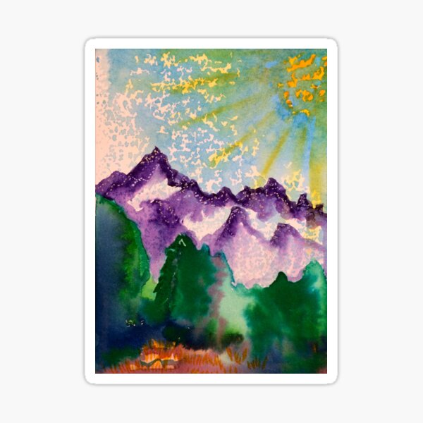 Purple Mountain Majesty Sticker