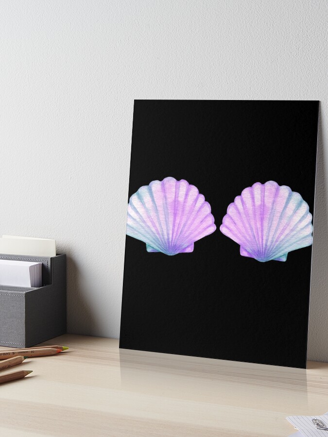 MERMAID SHELL BRA SHIRT,SVG Photographic Print for Sale by MiniLuna