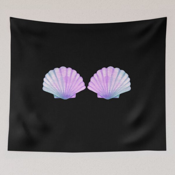 Item preview, MERMAID SHELL BRA SHIRT,SVG designed and sold by MiniLuna.