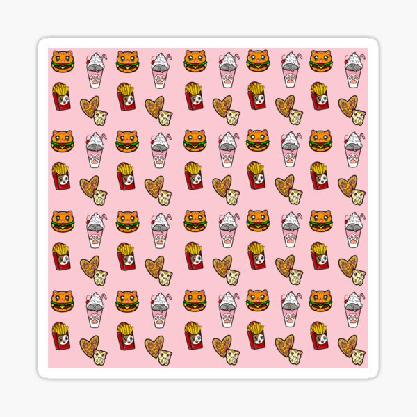 Item preview, Kitty Loves Junkfood - Pattern designed and sold by CustomCatsArt.