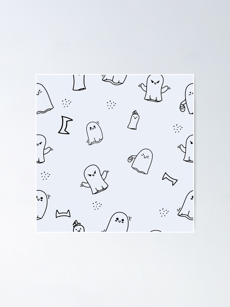 "Ghost drawing , ghost wallpaper" Poster for Sale by JAG2B Redbubble