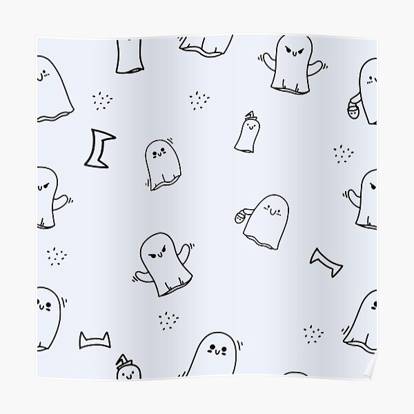 "Ghost drawing , ghost wallpaper" Poster for Sale by JAG2B Redbubble