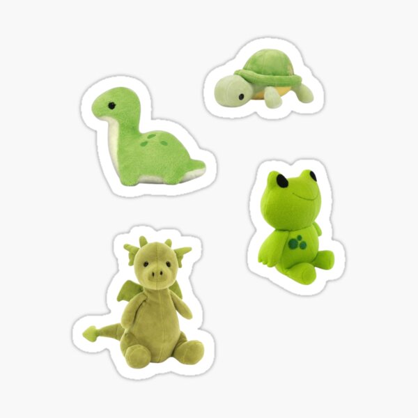 Frog and Toad Plushies Sticker for Sale by Demarcat