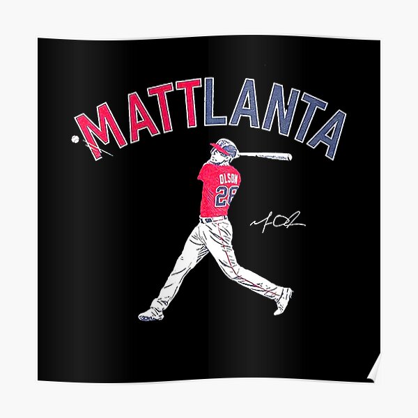 MLB Team Apparel Youth Atlanta Braves Matt Olson #28 Navy T-Shirt