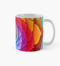 Healing Lotus Rainbow Yin Yang Psychedelic Mandala Mug