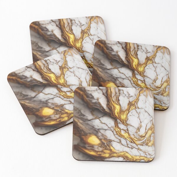 Item preview, Gold and White Marble Textures  designed and sold by taogiauco.