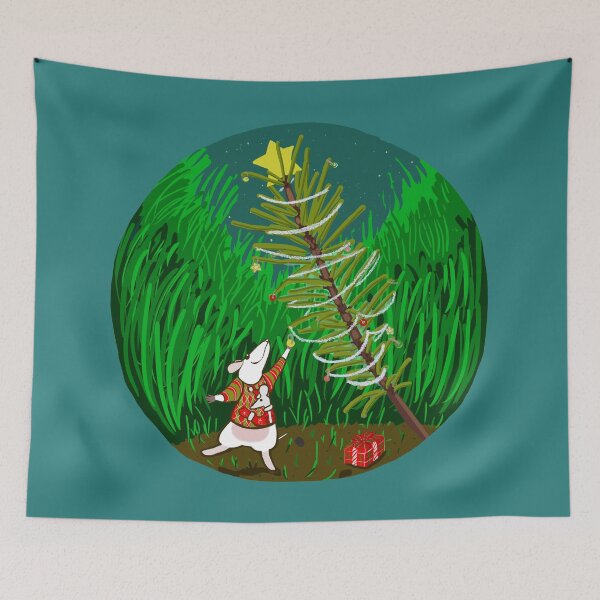 Item preview, Merry Mouse Miniature Christmas Tree designed and sold by nonasigo.