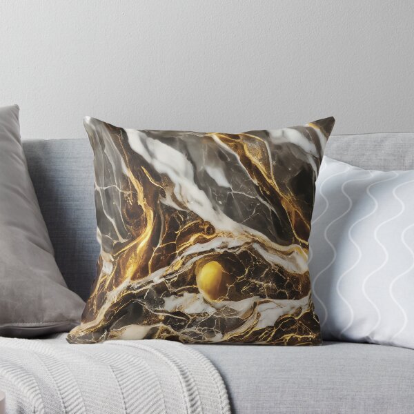 Item preview, Black White and Gold Marble Texture designed and sold by taogiauco.