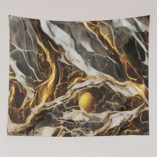 Item preview, Black White and Gold Marble Texture designed and sold by taogiauco.