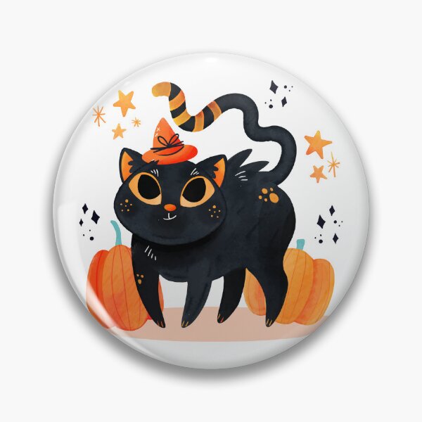 Item preview, drawing black cat disguised for halloween designed and sold by JAG2B.