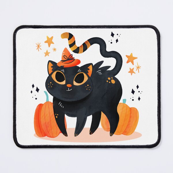 Item preview, drawing black cat disguised for halloween designed and sold by JAG2B.