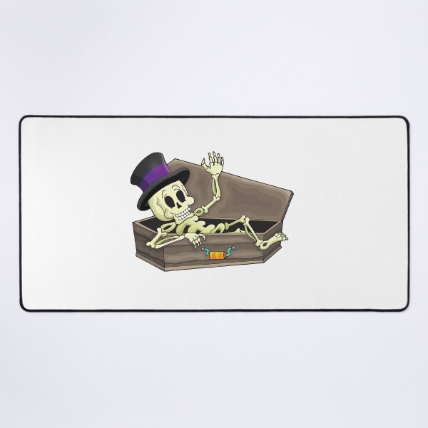 Item preview, drawing of skeleton coming out of coffin designed and sold by JAG2B.