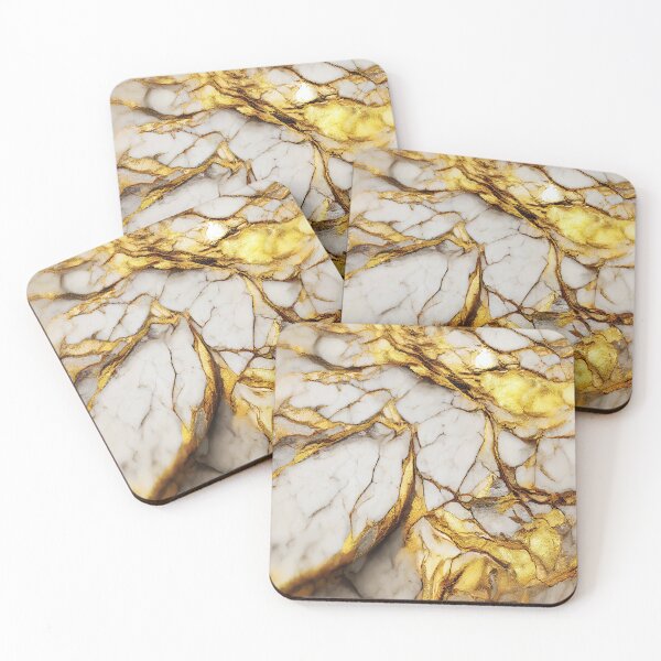 Item preview, White and Gold Marble Luxury Textures  designed and sold by taogiauco.